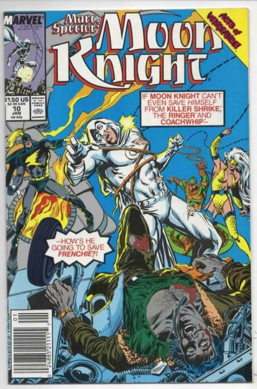 MOON KNIGHT #10 VF/NM Marc Spector 1990 Vengeance Marvel more MK in store