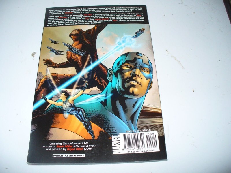 The Ultimates Volume 1: Super-human TPB by Mark Millar Paperback Book