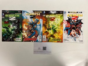 4 Earth 2 DC Comic Books # 0 3 4 5 Batman Superman Wonder Woman Flash 117 JS44