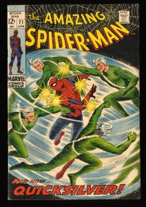Amazing Spider-Man #71 VG/FN 5.0 Quicksilver! Marvel Comics Spiderman