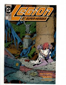 Legion of Super-Heroes #7 (1990) DC Comic Superman Flash OF7