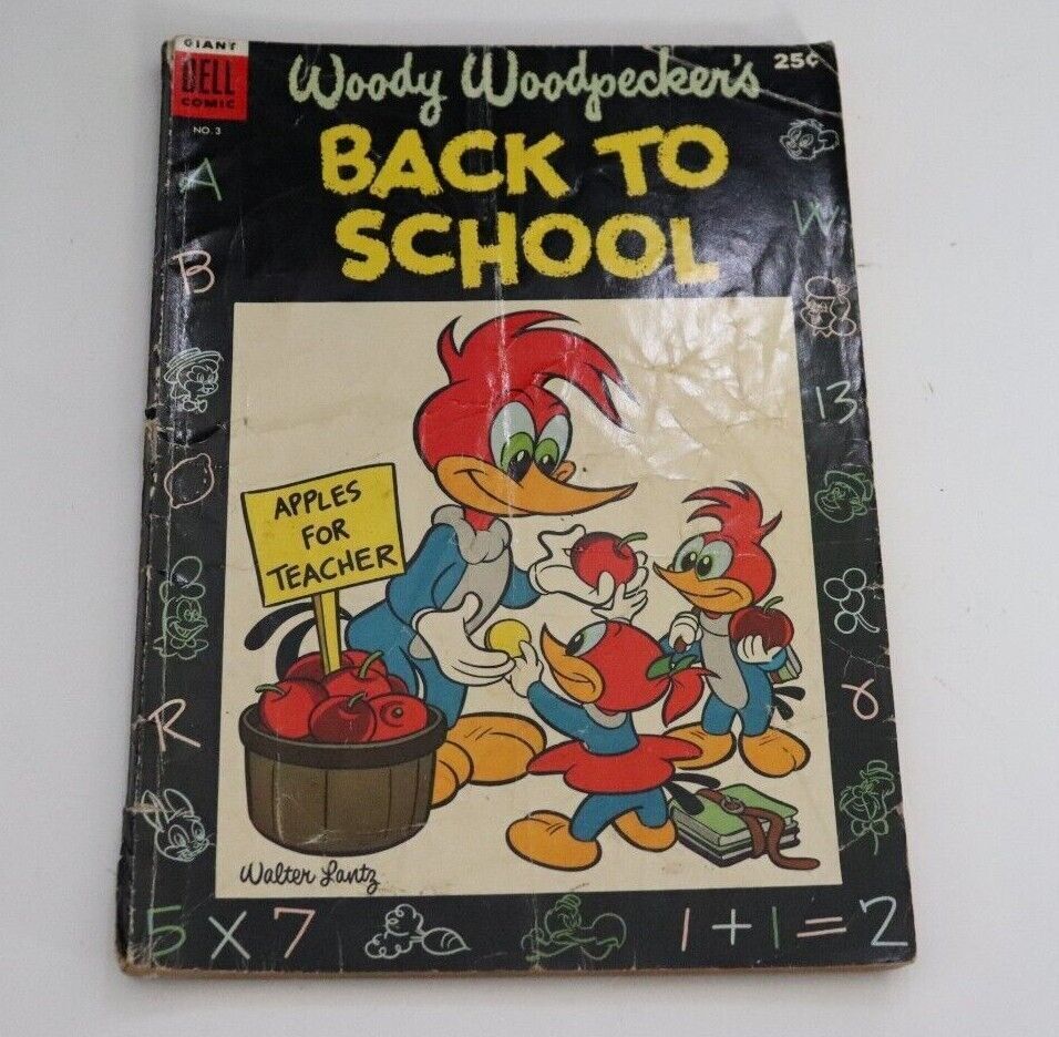 Woody Woodpecker Back to School #3 Dell Comics 1953 Comic Book | Comic