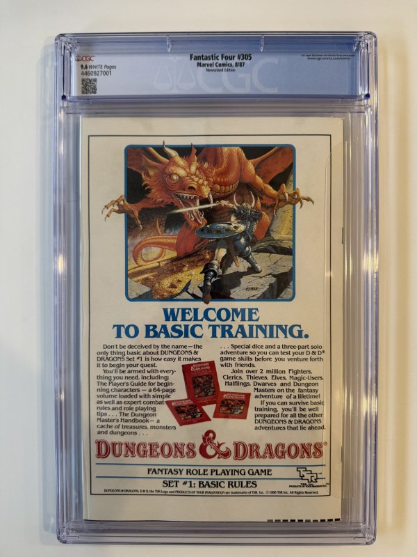 Fantastic Four (1987) #305 CGC 9.6 Newsstand  (1987)