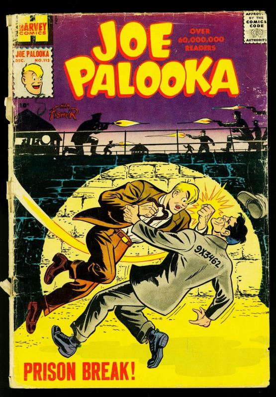 Joe Palooka #113 1959- Prison Break- Harvey Comics- G