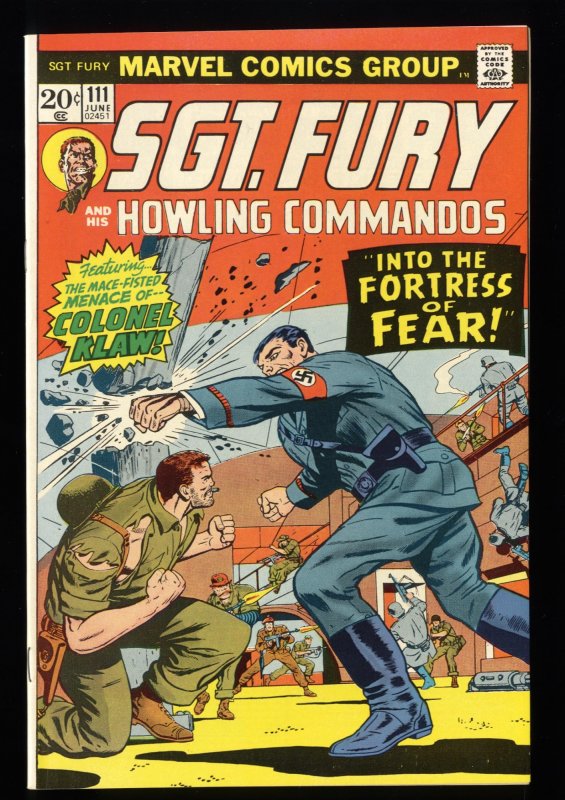 Sgt. Fury and His Howling Commandos #111 NM+ 9.6 Marvel Comics