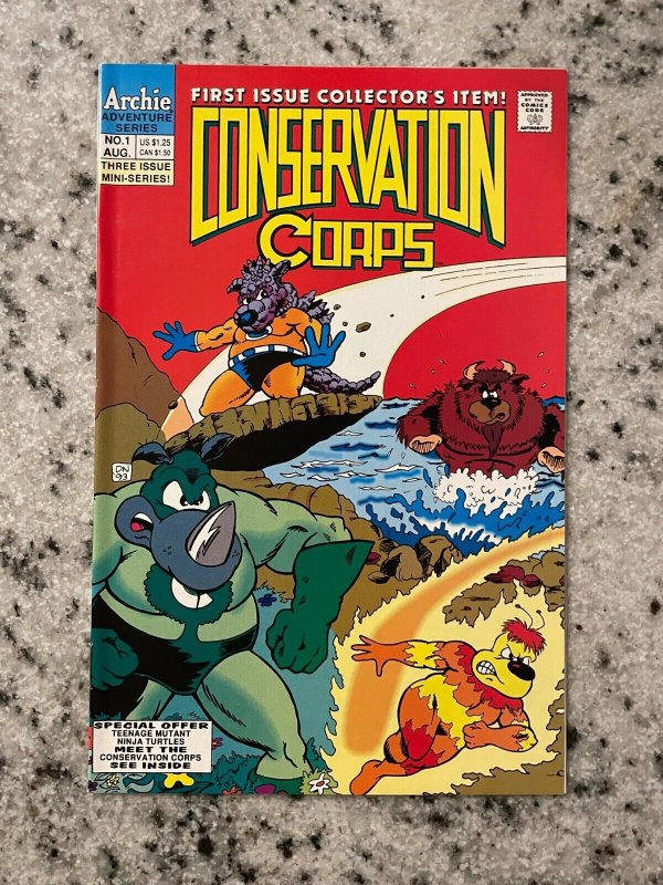 Conservation Corps # 1 NM Archie Adventure Series Comic Book 1993 Ninja Turt RF8