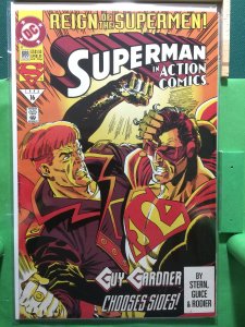 Superman in Action Comics #688 Reign of the Supermen!