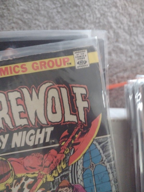 WEREWOLF BY NIGHT# 3  1973 MARVEL DISNEY  KEY 1ST DRAGONUS  MAD MONK