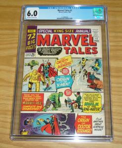 Marvel Tales #2 CGC 6.0 annual origins of the avengers/x-men/doctor strange 1965