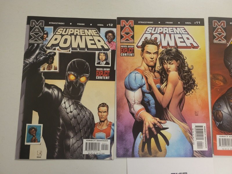 3 Supreme Power Marvel Max Comic Books #11 12 13 49 TJ27