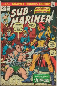 Sub Mariner #64 ORIGINAL Vintage 1972 Marvel Comics Virago 