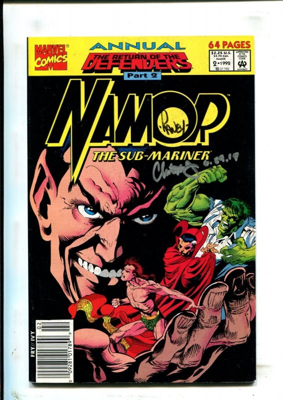 Namor, The Sub-Mariner Annual #2 - Signed Christopher Ivy + Tom Raney (6.0) 1992