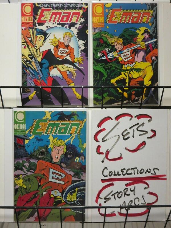 E MAN (1990 C) 1-3 3 ISSUE MINI BY CUTI/STATONTHE SET!