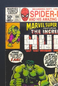 MSH Incredible Hulk #104 (1968) -  Hulk vs. Hulk Iconic Battle - VG/FN