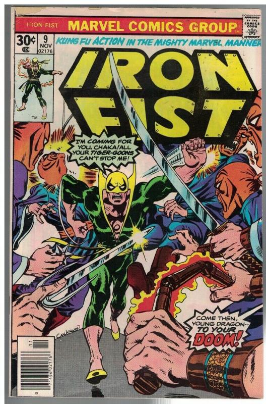 IRON FIST 9 VG Nov.  1976