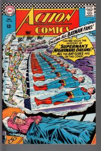 ACTION COMICS #344 1966-SUPERMAN-SUPERGIRL-BATMAN-VF plus VF+