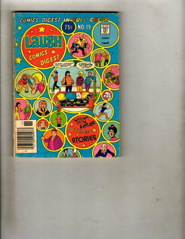 Lot of 7 Laugh Comics Digest #17 18 19 19 20 63 64 WS15