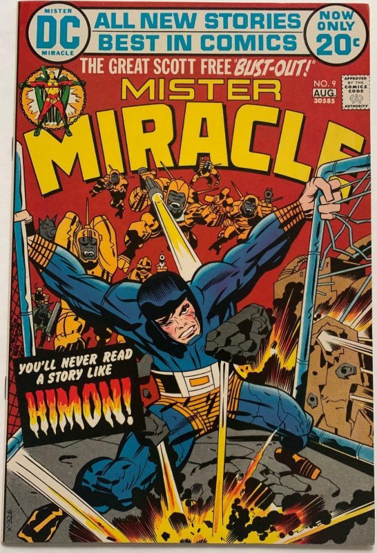 (1971) MISTER MIRACLE #9! ORIGIN ISSUE! JACK KIRBY!