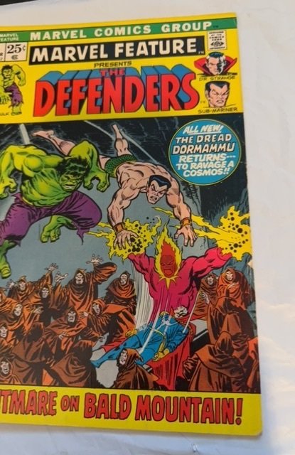 Marvel Feature #2 Comic Book 2nd App The Defenders Mid-Grade