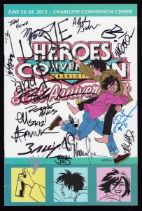 Heroes Convention Vol 1. #29 - Convention Program Signed 18x (8/8.5) 2012