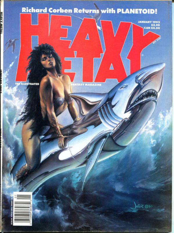 HEAVY METAL January March May 1992, Corben, Kuper, Crepax, 3 issues in all