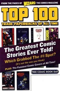 Wizard Magazine  Top 100 Trade Paperbacks #1, NM + (Stock photo)