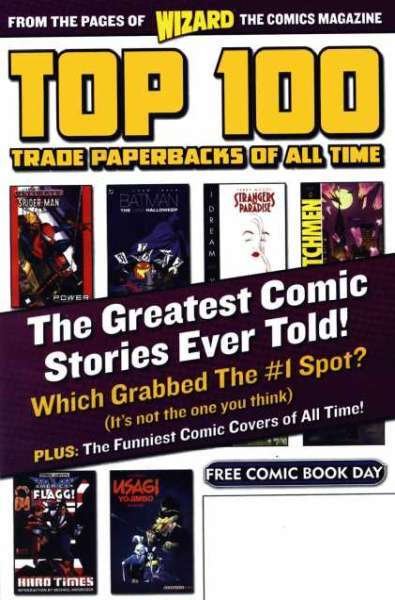 Wizard Magazine Top 100 Trade Paperbacks #1, NM + (Stock photo)