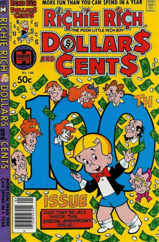 Richie Rich Dollars & Cents #100 VG; Harvey | low grade comic - save on shipping