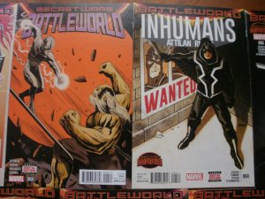 9 Marvel BATTLEWORLD Comic: RUNAWAYS #1 INHUMANS #1 4 5 GHOST RACERS KUNG FU 3 4