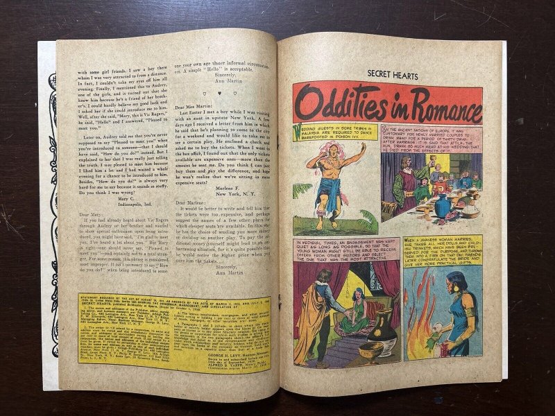 Secret Hearts #39 VG+ 4.5 DC Comics 1957