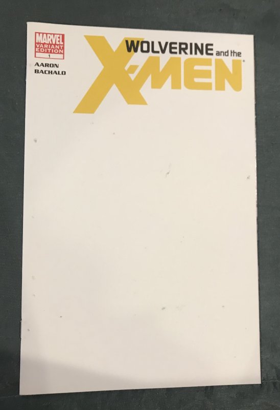 Wolverine & the X-Men #1 Blank Cover Variant (2011)