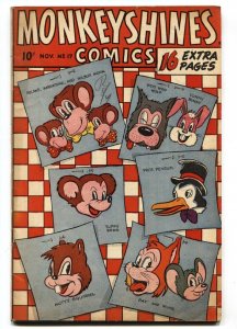 MONKEYSHINES #17 1947-FUNNY ANIMAL-CHECKER BOARD COVER VG+