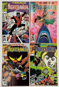 Nightcrawler (1985) #'s 1 2 3 4 Complete Lot NM Dave Cockrum