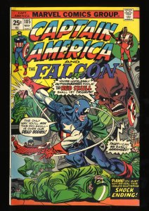 Captain America #185 FN+ 6.5 Marvel Comics