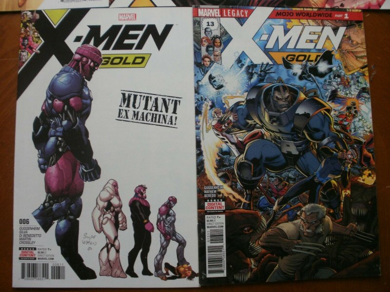 5 Near-Mint Marvel Comic: X-MEN GOLD #1 2 4 6 13 Guggenheim Syaf Leisten Martin