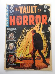 Vault of Horror #36 PR Condition Book-length spine split, centerfold detached