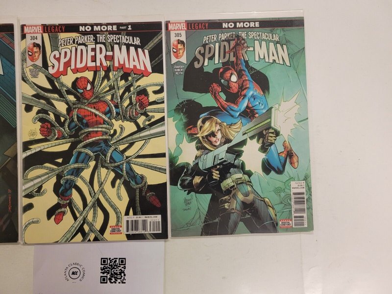 3 Spectacular Spider-Man Marvel Comic Books #303 304 305 27 TJ43