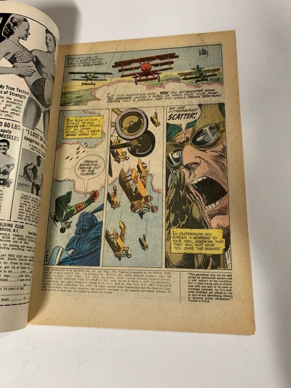 Star Spangled War Stories 150 7.5 Very Fine - Vf- Enemy Ace Dc Silver Age