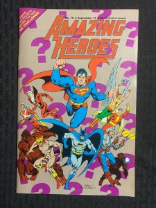 1985 AMAZING HEROES Comic Magazine #79 FN+ 6.5 DC Challenge