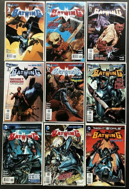 Batwing 1 - 9 New 52 Straight Run DC Comics 2011 Series NM