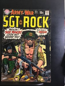 OUR ARMY AT WAR #212 in VF grade 1969 Silver Age  DC WAR comic w/ SGT ROCK