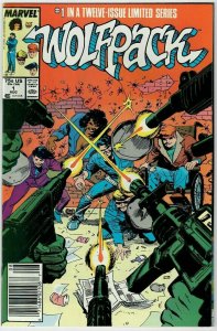 Wolfpack Wolf Pack #1 Marvel Comics Newsstand August Aug 1988 (FNVF)