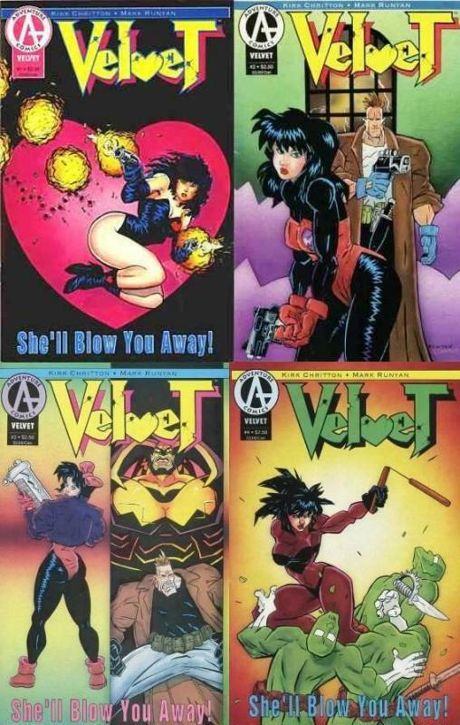 VELVET (1993 ADVENTURE) 1-4 Chritton & Runyan COMPLETE!