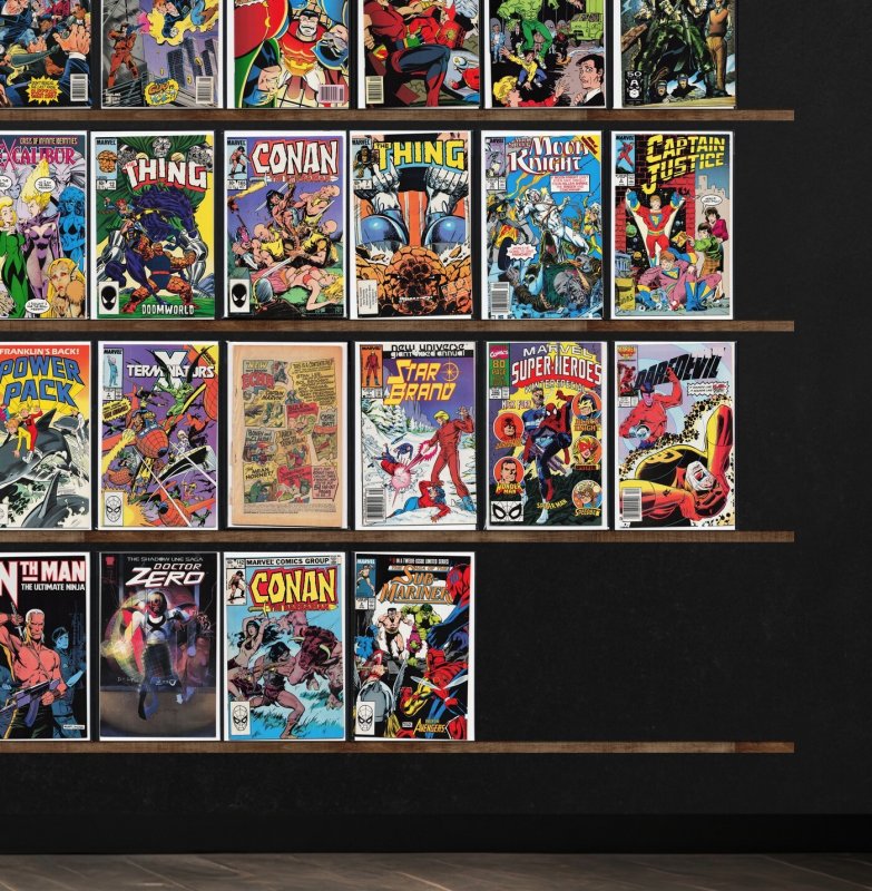 Huge Lot 150+ Comics with The Shadow, Guy Gardner, Marvel Universe & More!