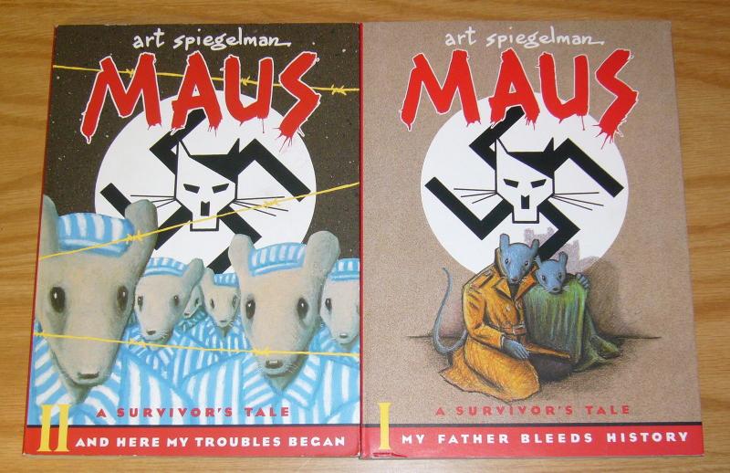 Maus: A Survivor's Tale OGN 1-2 FN/VF/NM complete series  art spiegelman - nazis