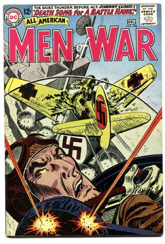 ALL AMERICAN MEN OF WAR #106-comic 1964-JOHNNY CLOUD-WWII AVIATION BATTLE