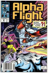 ALPHA FLIGHT #66, VF/NM, Marvel, Jim Lee 1983 1989, more in store