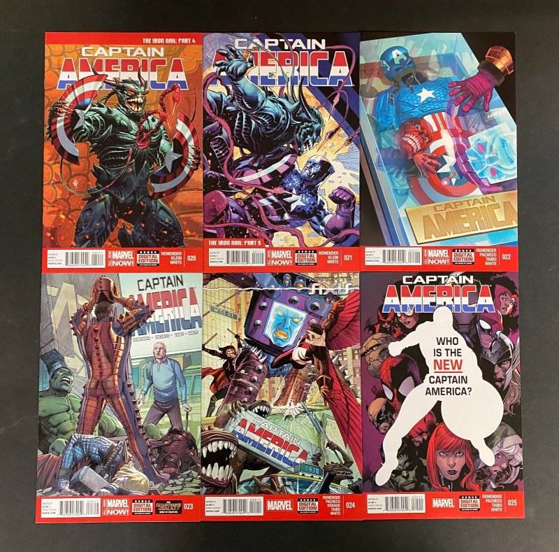 Captain America (2013) #'s 1-25 Complete NM (9.4) Set 1st Sam Wilson as Cap