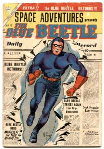 Space Adventures #13 1955- BLUE BEETLE Charlton G