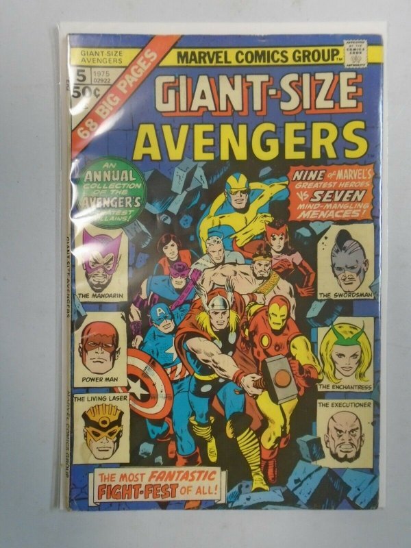 Giant Size Avengers #5 5.0 VG FN (1975)